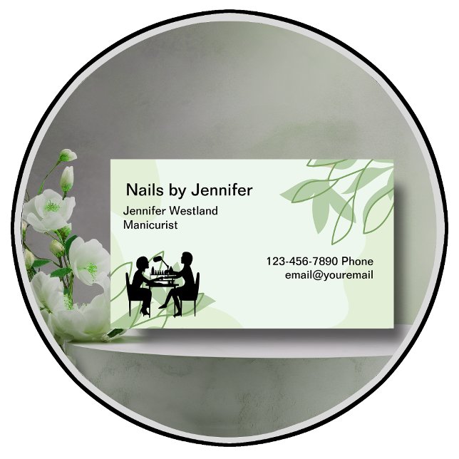 Nails Manicure Theme Business Cards (Creator Uploaded)