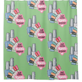 nails quote nails polish salon decorating ideas shower curtain