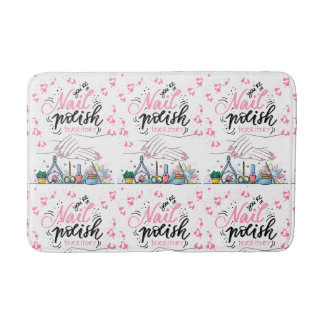 nails salon decorating style  bath mat