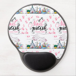 nails salon decorating style  gel mouse pad