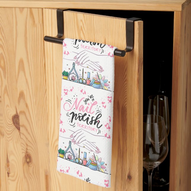 nails salon decorating style  kitchen towel (Thirds Fold)