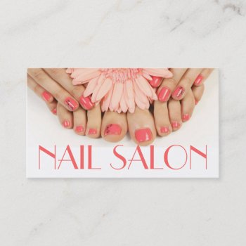 Nails Salon Manicure Pedicure Beauty Spa Business Card by ArtisticEye at Zazzle