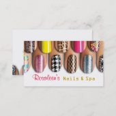 Nails, Salon, Spa , Beauty Business Card (Front/Back)