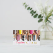 Nails, Salon, Spa , Beauty Business Card (Standing Front)