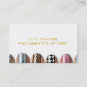 Nails, Salon, Spa , Beauty Business Card (Back)