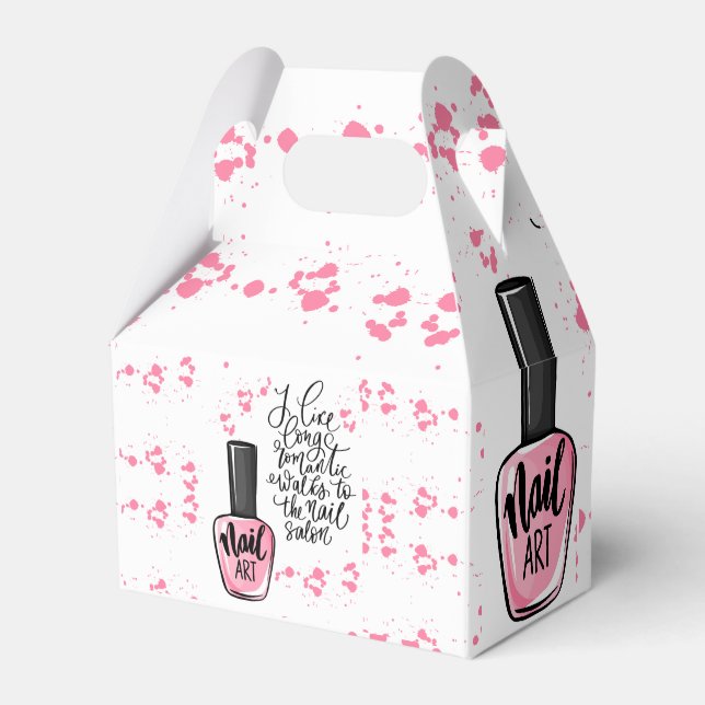 NAILS SALON STYLE FAVOR BOXES (Front Side)