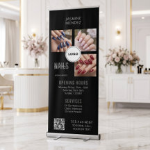 Nails Studio QR Code Photo Collage Salon Display