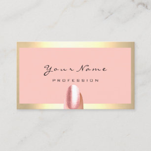Nails Stylist Manicure Rose Framed Rose Business Card