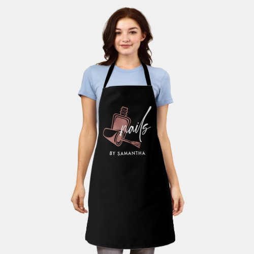 Nails Technician Typography  Apron