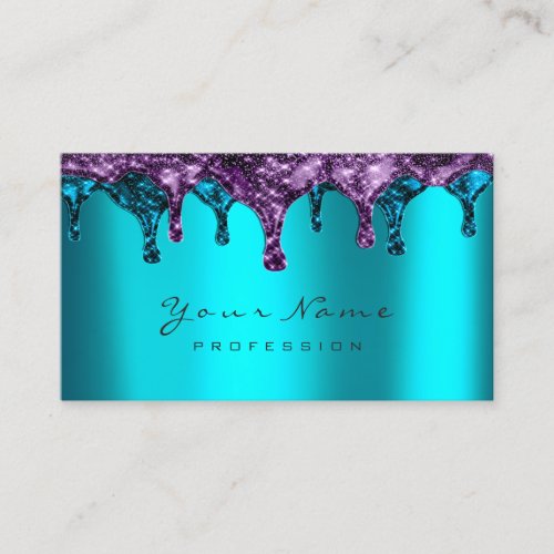 Nails Wax Epilation Depilation Navy Purple BluTeal Business Card