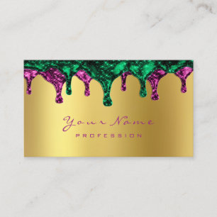 Nails Wax Epilation Depilation Pink Gold Green Cal Business Card