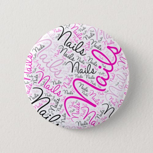 Nails word art button