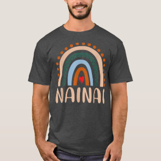 Nainai Rainbow Grandma Cute Mothers Day Funny Nain T-Shirt