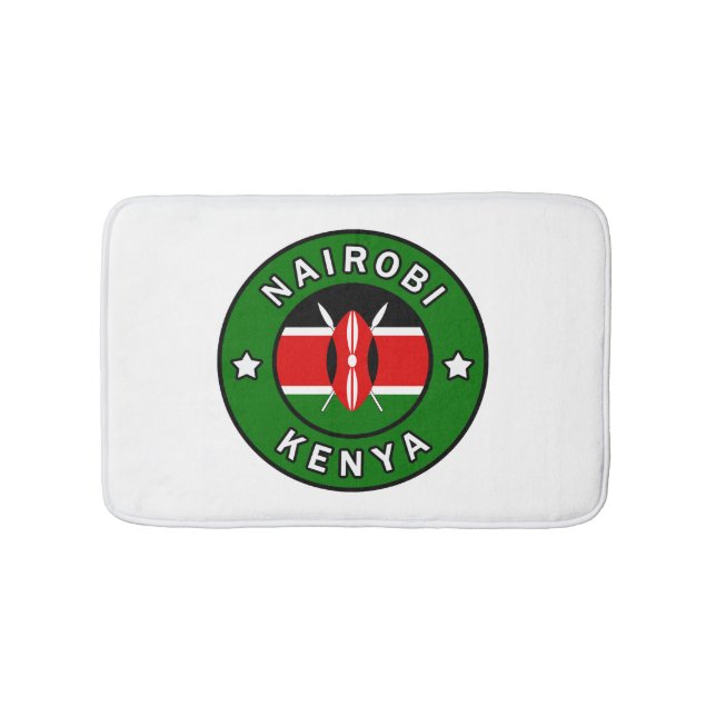 Nairobi Kenya Bath Mat (Front)