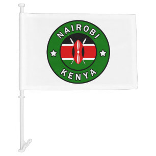 Nairobi Kenya Car Flag