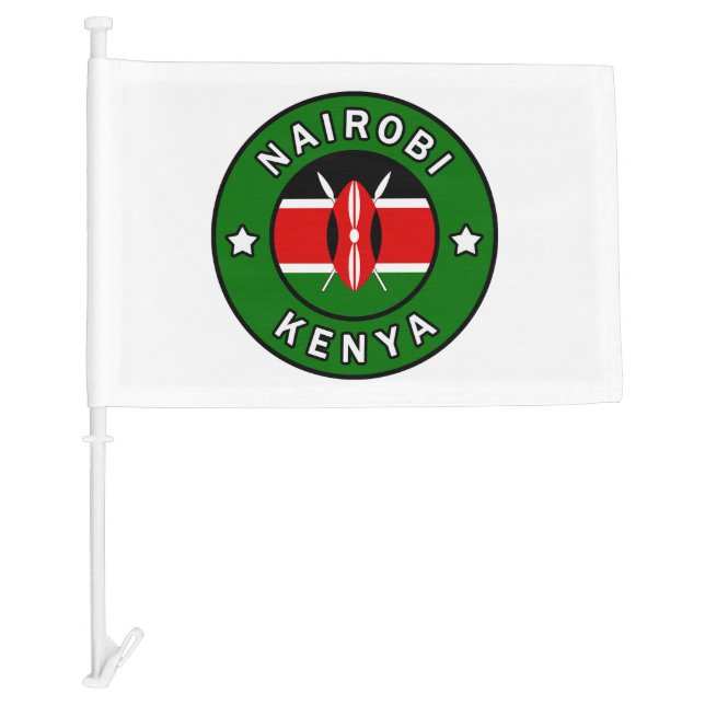 Nairobi Kenya Car Flag (Front)
