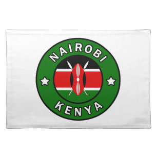 Nairobi Kenya Cloth Placemat
