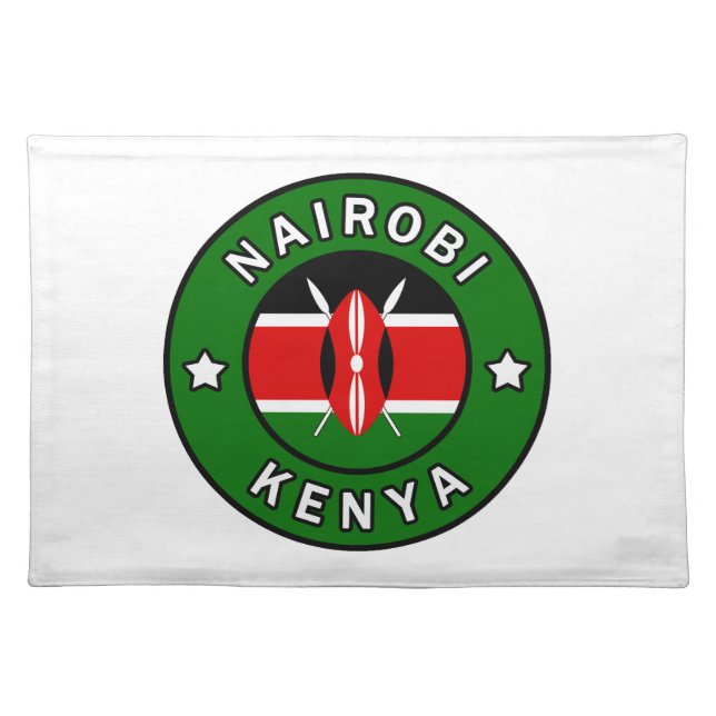 Nairobi Kenya Cloth Placemat (Front)