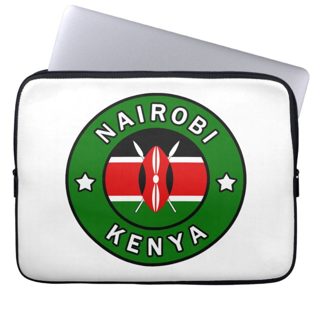 Nairobi Kenya Laptop Sleeve (Front)