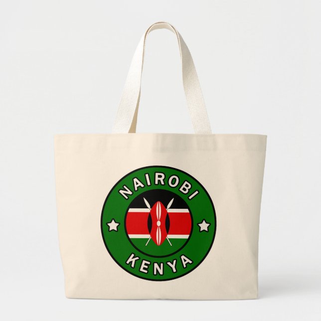 Nairobi Kenya Large Tote Bag (Front)