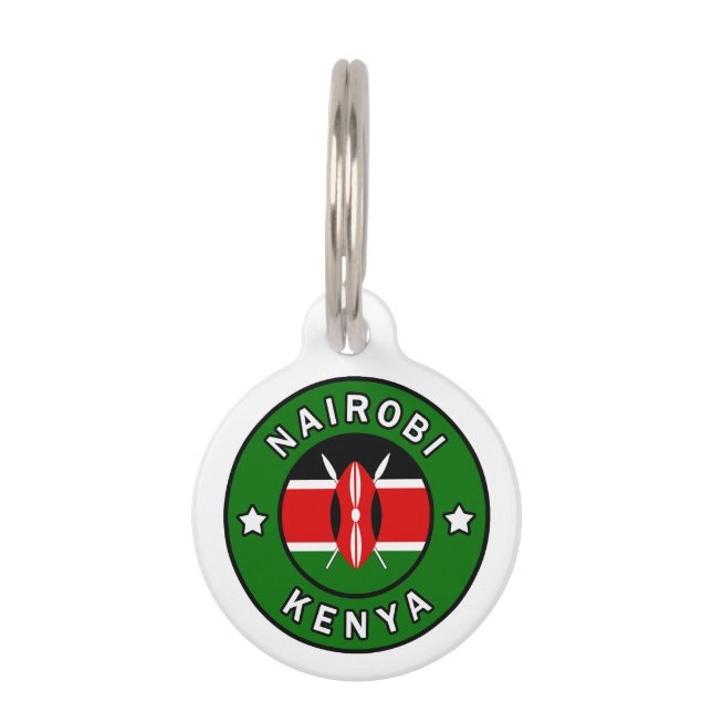 Nairobi Kenya Pet ID Tag (Front)
