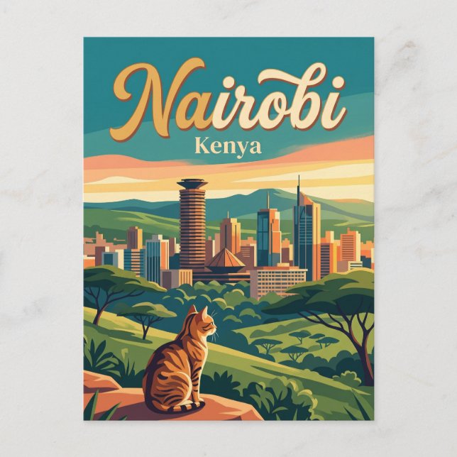 Nairobi Kenya Postcard (Front)