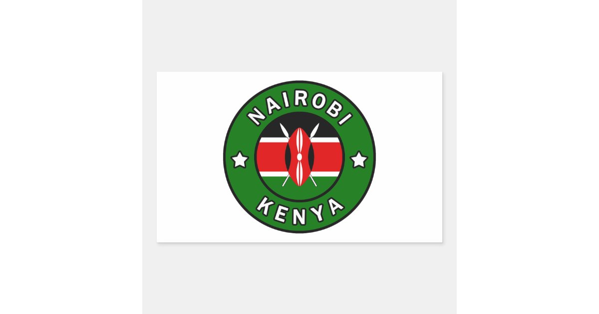 Nairobi Kenya Rectangular Sticker | Zazzle