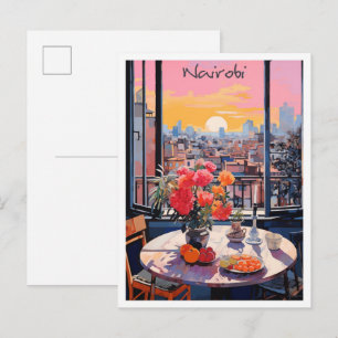 Nairobi Kenya Travel Aesthetic Postcard