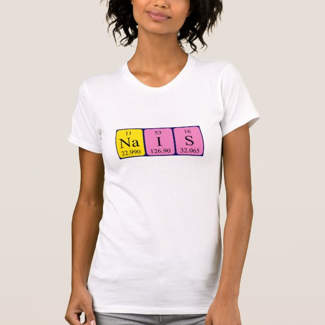 Nais periodic table name shirt (Front)