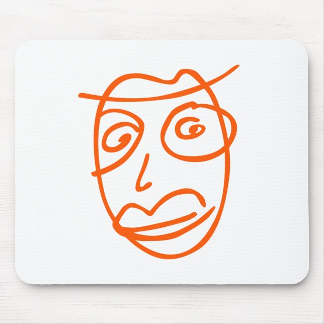 Naive artistic illustration mouse pad (Front)