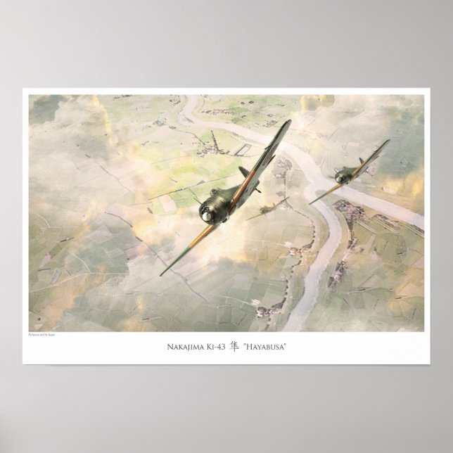 Nakajima Ki-43 Hayabusa Poster (Front)