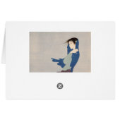 Nakajima Kiyoshi Fine Rain japanese woman art (Back Horizontal)