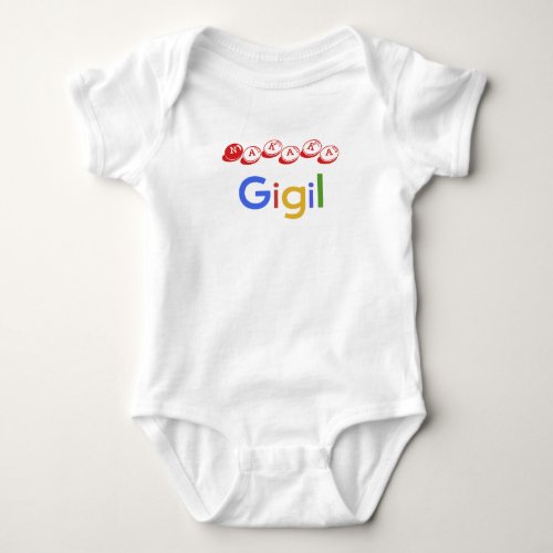 Nakaka Gigil for Cute Fil_Am or Filipino Babies Baby Bodysuit