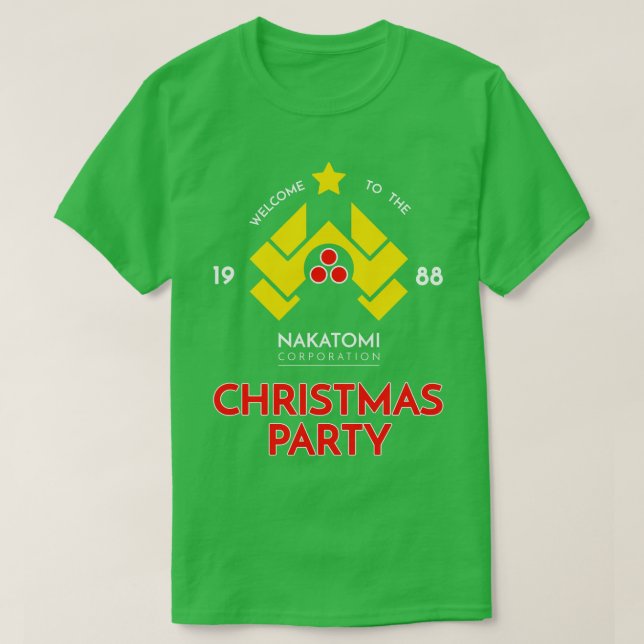 Nakatomi Corp Christmas Party 1988 T T-Shirt (Design Front)