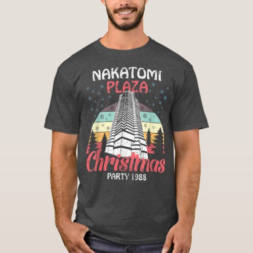 Nakatomi Plaza Christmas Party 1988 Funny Xmas Vin T_Shirt