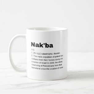 Nakba Meaning design Nakba Definition text Coffee Mug