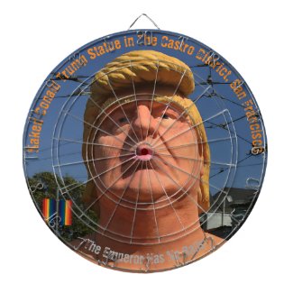 Naked Donald Trump Statue in The Castro District Dart Board