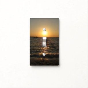 Naklua Beach Sunset .. Pattaya, Chonburi, Thailand Light Switch Cover