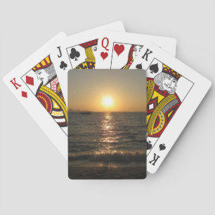 Naklua Beach Sunset .. Pattaya, Chonburi, Thailand Poker Cards