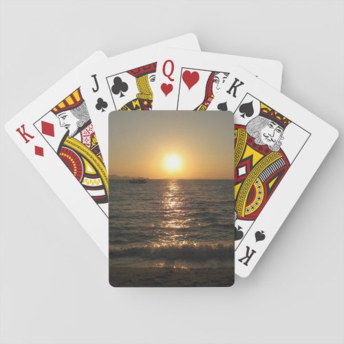Naklua Beach Sunset  Pattaya Chonburi Thailand Poker Cards