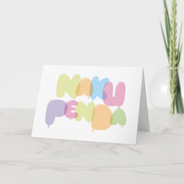 Naku penda - I love you in Swahili Card (Front)