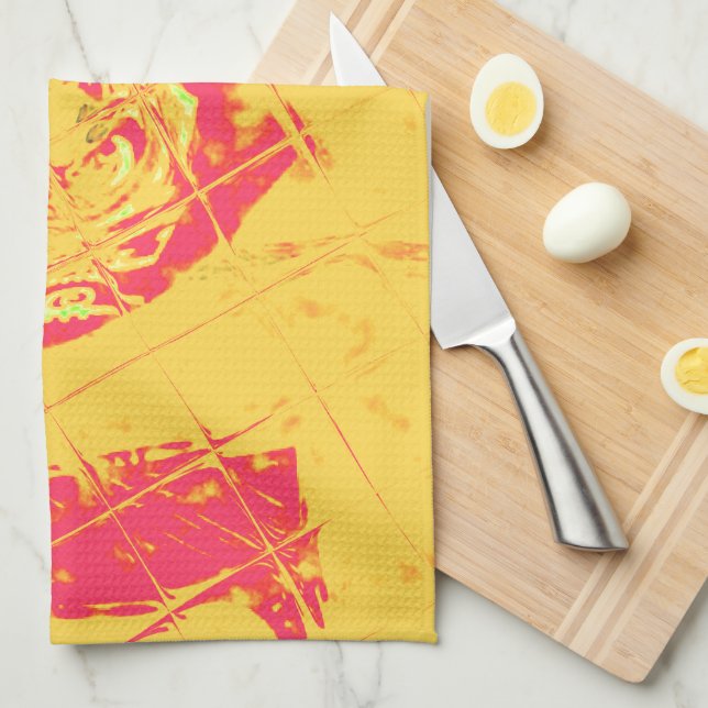 Nakupenda - I Love U Swahili Word Text Meaning Art Kitchen Towel (Quarter Fold)