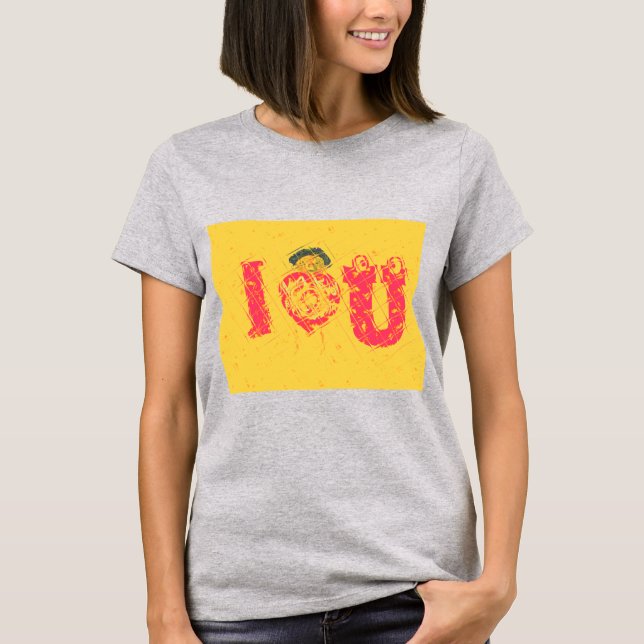 Nakupenda - I Love U Swahili Word Text Meaning Art T-Shirt (Front)