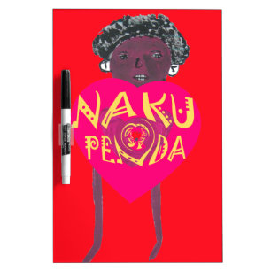 Nakupenda Love Art – Swahili Heart Design Dry Erase Board