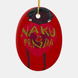 Nakupenda Sana Art Print Swahili Design Ceramic Ornament