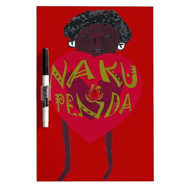  Nakupenda Sana Art Print  Swahili Design Dry Erase Board (Front)