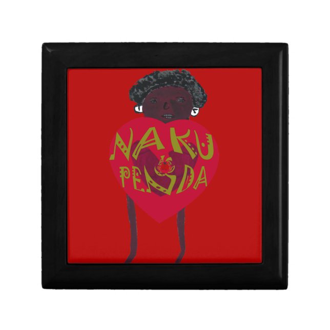  Nakupenda Sana Art Print  Swahili Design Jewelry Box (Front)