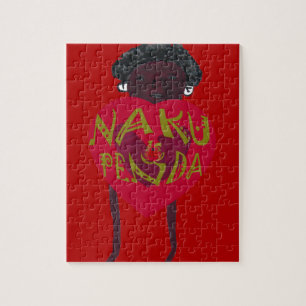 Nakupenda Sana Art Print Swahili Design Jigsaw Puzzle