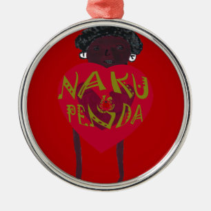 Nakupenda Sana Art Print Swahili Design Metal Ornament