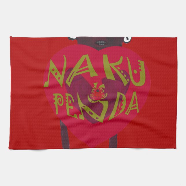  Nakupenda Sana Art Print  Swahili Design Towel (Horizontal)